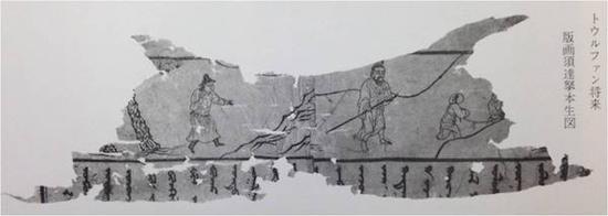 B 吐鲁番出土回鹘文须大拏太子本生图(版画)