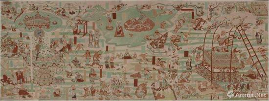 劳度叉斗圣变 莫高窟第196窟 (临摹品)