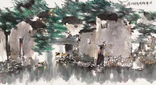 风习习柳依依 97x177cm