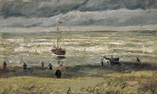 《Sea at Scheveningen(斯赫弗宁的海景)》,凡高
