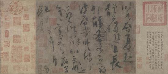 杨凝式(唐)《夏热帖》 草书 纸本23.8×33cm