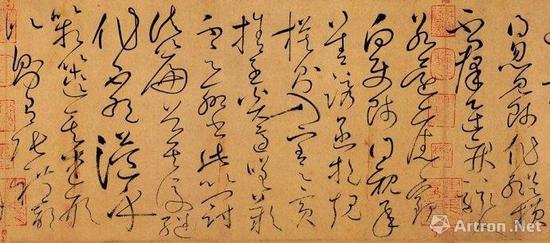 怀素 《自叙帖》(局部) 台北故宫博物院藏