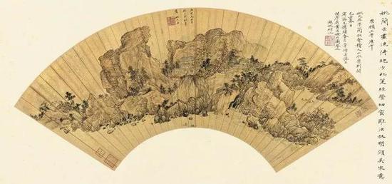 姚允在《山水图》北京故宫博物院藏（上图）