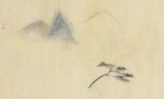 云山呓语之三 纸本设色 42.5×70cm 2018年