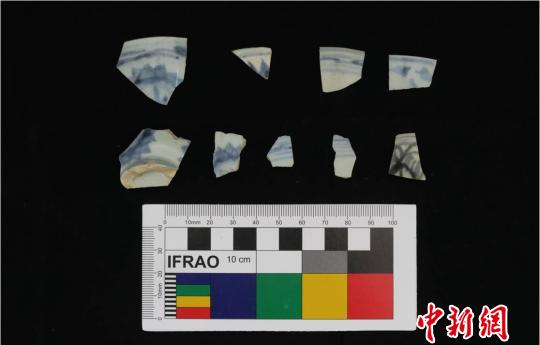  沙特塞林港遗址出土的中国明清时期瓷器残片　姜波供图