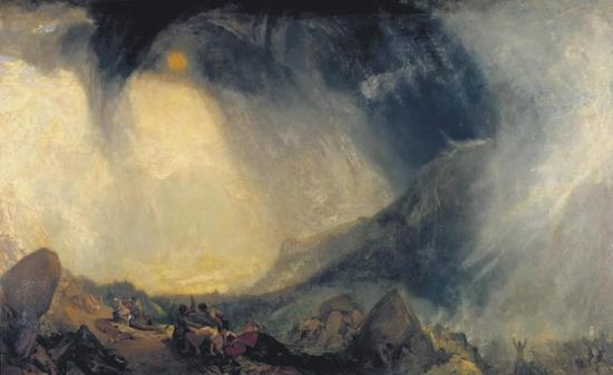 Snow Storm: Hannibal and his Army Crossing the Alps,exhibited 1812