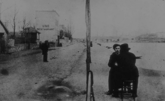 梵高和埃米尔·伯纳德（Emile Bernard）在巴黎附近的的塞纳河边，1886年