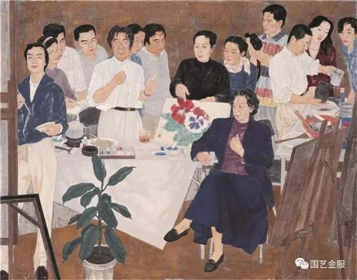 《重彩日记》182×227cm 1998年