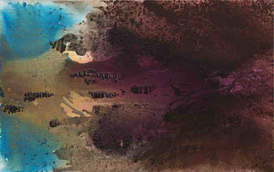 马路,《非对称空间》,布面综合材料,100cmx160cm,2014年
