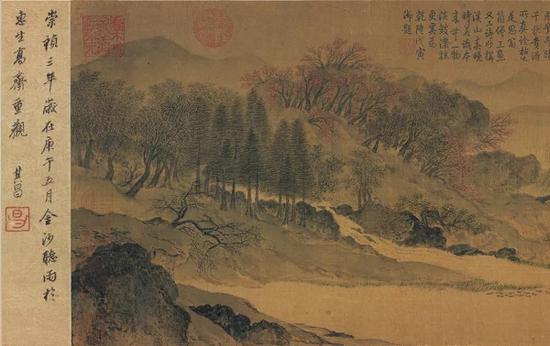 宋 (传)惠崇 《江南春图》卷(原名《溪山春晓图》)故宫博物院藏