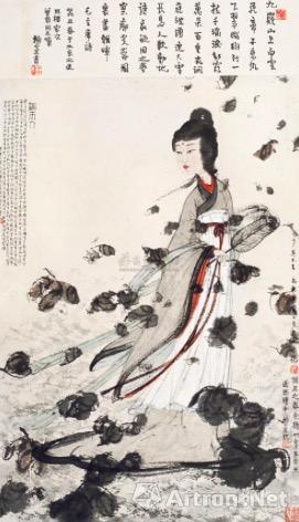 傅抱石 《湘夫人》 3136万元 上海工美2010年春拍