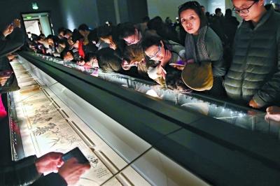 汇聚了文徵明、唐伯虎等明清画家作品在内的特展,再次引爆参观热潮。