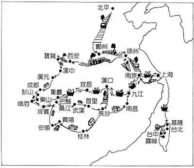 三路迁徙线路图