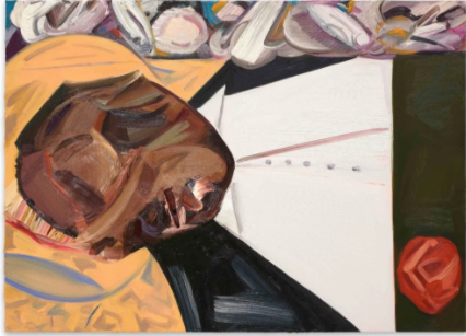 Dana Schutz，《打开的棺材》（Open Casket，2016），布面油画。图片： Collection of the artist；courtesy Petzel，New York