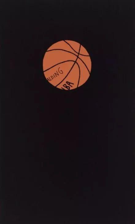 Jonas Wood，《Bball 13》，2016。图片：De Pury