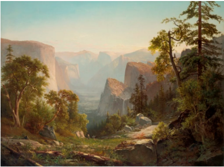 Thomas Hill，《View of Yosemite Valley 》，1865。图片：Courtesy of the New-York Historical Society。