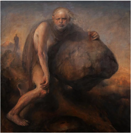Odd Nerdrum，《西西弗斯》（Sisyphus）。图片：Courtesy of the artist
