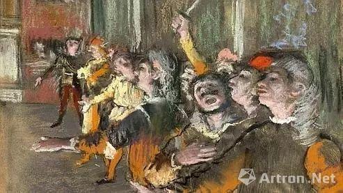埃德加·德加《Les Choristes》27x32cm