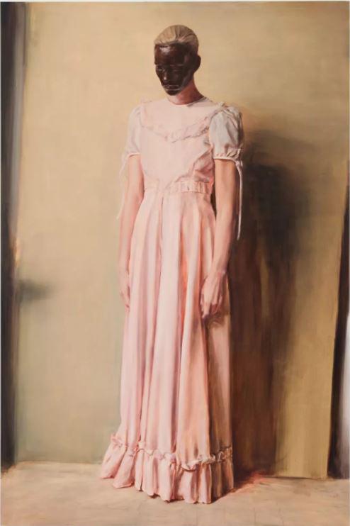 Michaël Borremans，《The Angel》，2013 。图片：致谢卓纳画廊（纽约/伦敦/香港）