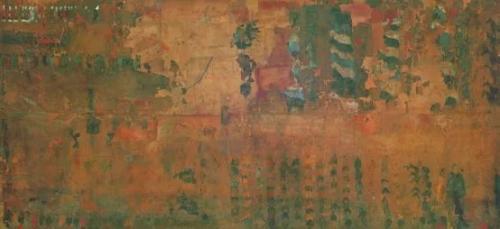 帛画《车马仪仗图》。来源：湖南省博物馆