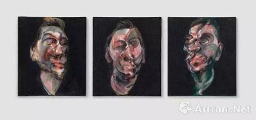 弗朗西斯·培根《乔治·戴尔肖像三习作》，成交价：5176.75万美元
