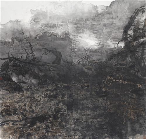 《生命守望》192cm×192cm 2017年