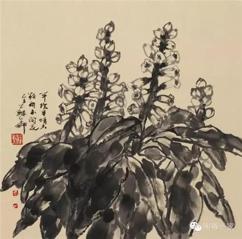 《半阴半晴天欲开未开花》40×40cm2015年