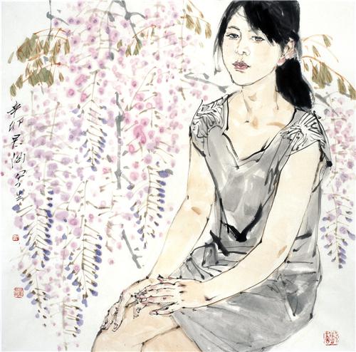 《外来妹》98×98cm2011年