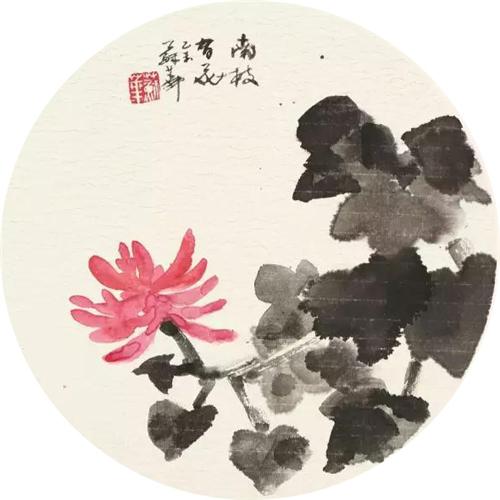 《南枝有花》38×38cm2015年