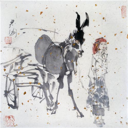 《归》45×34cm2001年