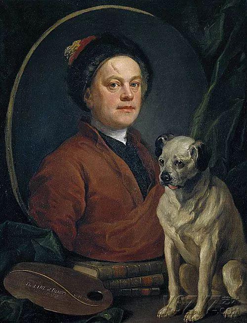 <艺术家和他的狗> · William Hogarth