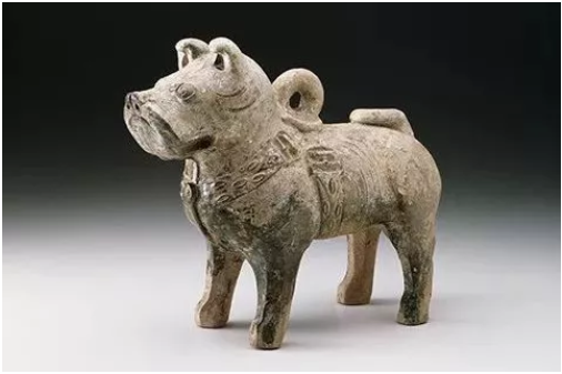 獒（墓雕像），东汉（公元25 – 220年）。图片：芝加哥艺术博物馆