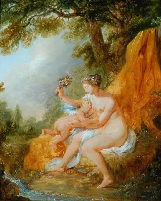 Louis Joseph Watteau Venus Chastising Cupid
