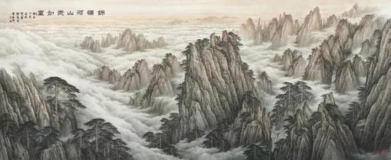 锦绣河山美如画  225cm×620cm