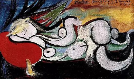 1932年，两人爱得轰轰烈烈，毕加索以她为灵感创作的作品，竟然超过了百件。