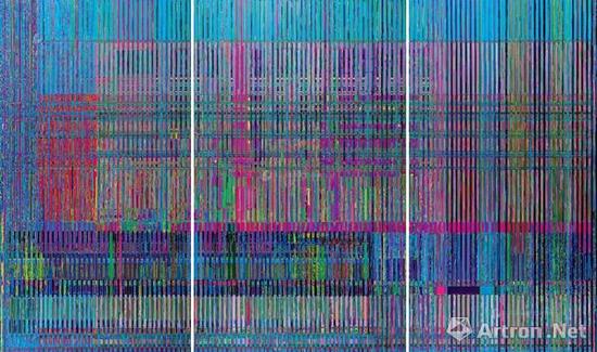 刘韡《真实的维度No.18》布面油画 300×150cm;300×200cm;300×150cm 2015年作 成交价:644万元