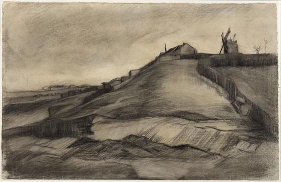 梵高，《蒙马特山的采石场》，1886。图片： courtesy of the Van Vlissingen Art Foundation