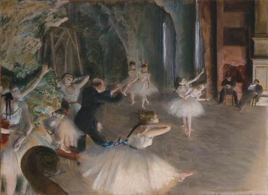 Edgar Degas， The Rehearsal Onstage （1874） （Photo： The Metropolitan Museum of Art via Wikimedia Commons）