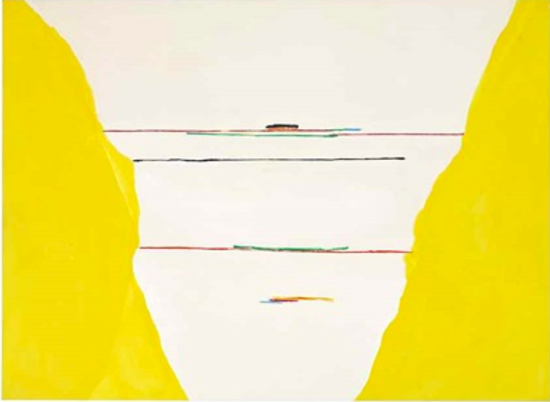 海伦·弗兰肯特尔,《Yellow Saga》,1972。图片:致谢佳士得