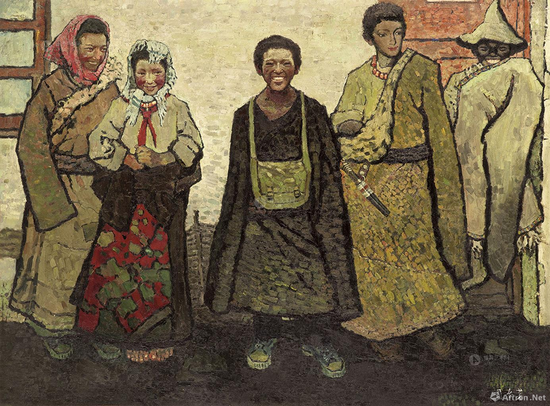 周春芽26岁时即凭借《藏族新一代》获得“第二届全国青年美展”二等奖,这件作品在2013年佳士得拍卖以2605万元成交