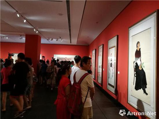 “其命惟新——广东美术百年大展（广东站）”展览现场