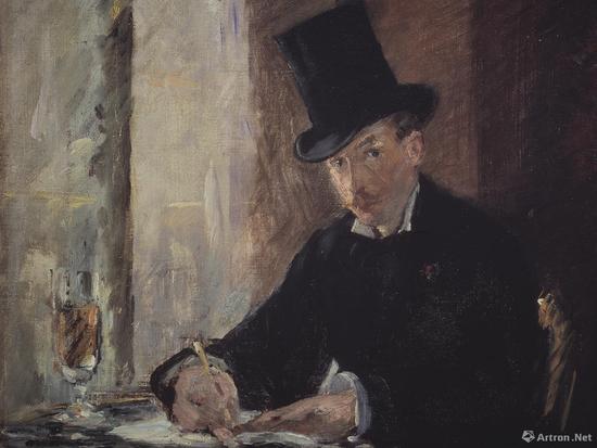 马奈“CHEZ TORTONI”,约1875年,26 x 34 cm
