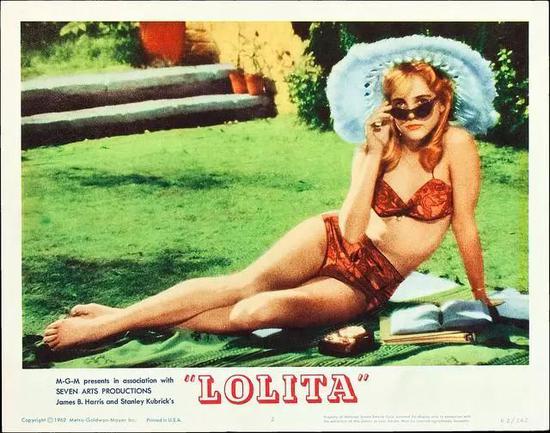 1962年电影《洛丽塔 Lolita》电影海报。