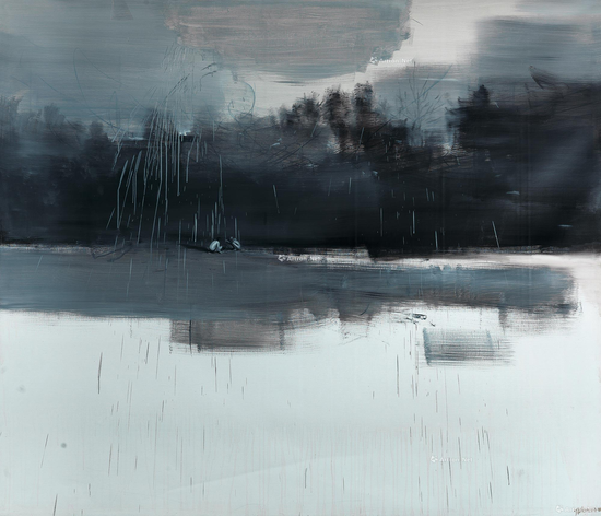 贾蔼力《无题》布面油画 220×300cm 2007年作 2017年北京荣宝秋拍成交价:448.5万元