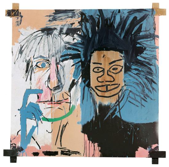 让-米歇尔·巴斯奎亚，《Dos Cabezas》，1982。图片：Private collection，©VG Bild-Kunst Bonn，2018 &amp; The Estate of Jean-Michel Basquiat；Licensed by Artestar，New York