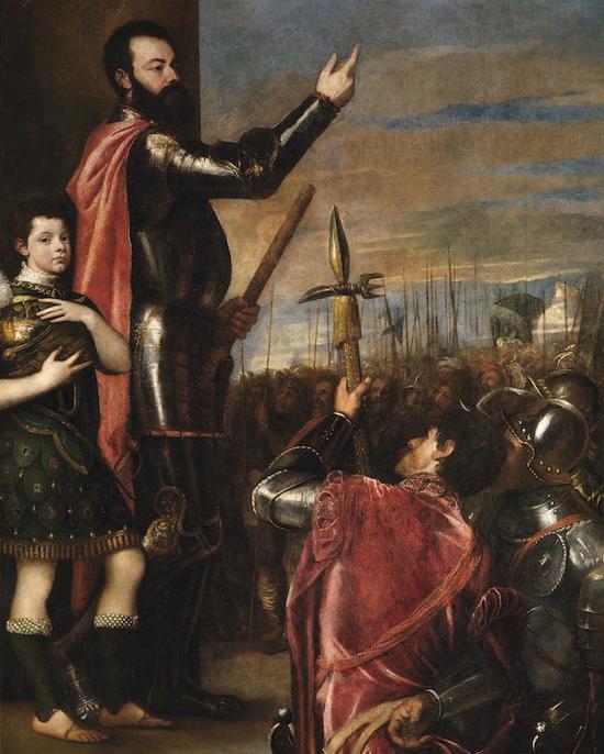 提香·韦切利奥，《侯爵的训示》，1540-1541