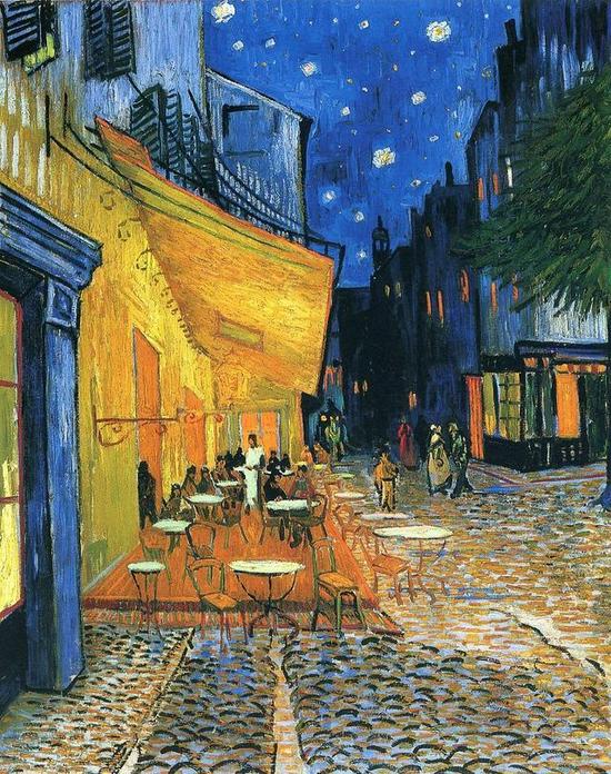 Cafe Terrace at Night， Vincent van Gogh， 1888