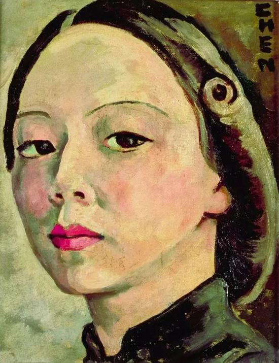 张荔英《自画像》,1946年