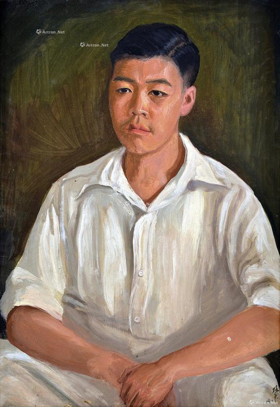 李铁夫《刘思健肖像》92.5x64cm 布面油画 1943年 成交价：1081万元