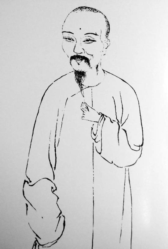 百度百科上的恽寿平画像也把他画成一个中年美男子，尤其是眼睛